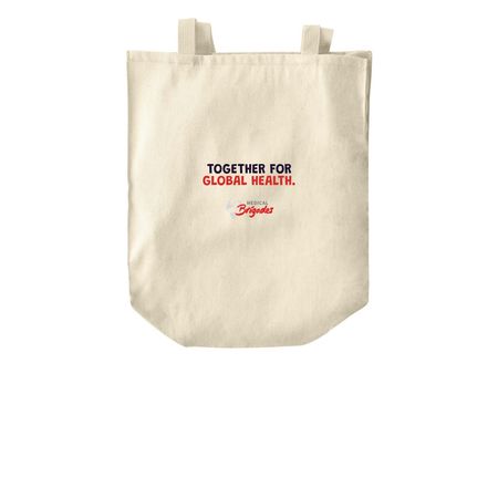 Together for Global Health Totebag, a Natural Over-the-Shoulder Shopping Tote Bag