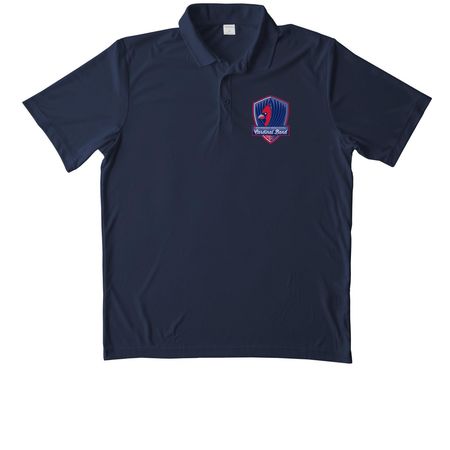 Worthingway Blue Band Shirts, a True Navy Unisex Performance Polo
