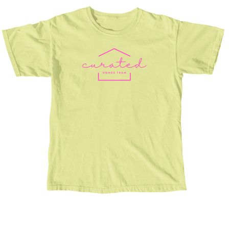 CHT Pink Logos, a Neon Lemon Comfort Colors Unisex Tee