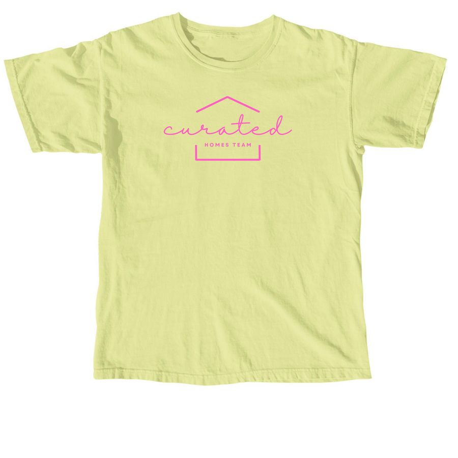CHT Pink Logos, a Neon Lemon Comfort Colors Unisex Tee