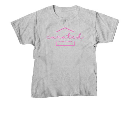 CHT Pink Logos, a Sport Grey Youth Unisex Tee