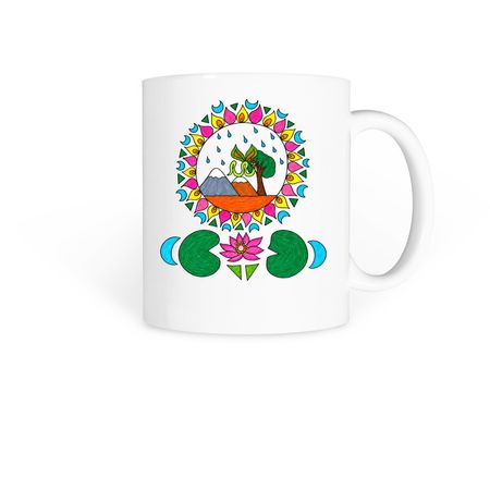 Balance by&nbsp;Zubeda Khan, a White Coffee Mug