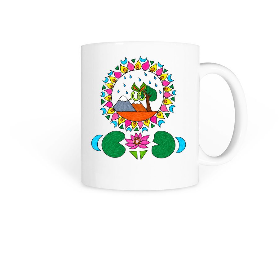 Balance by&nbsp;Zubeda Khan, a White Coffee Mug