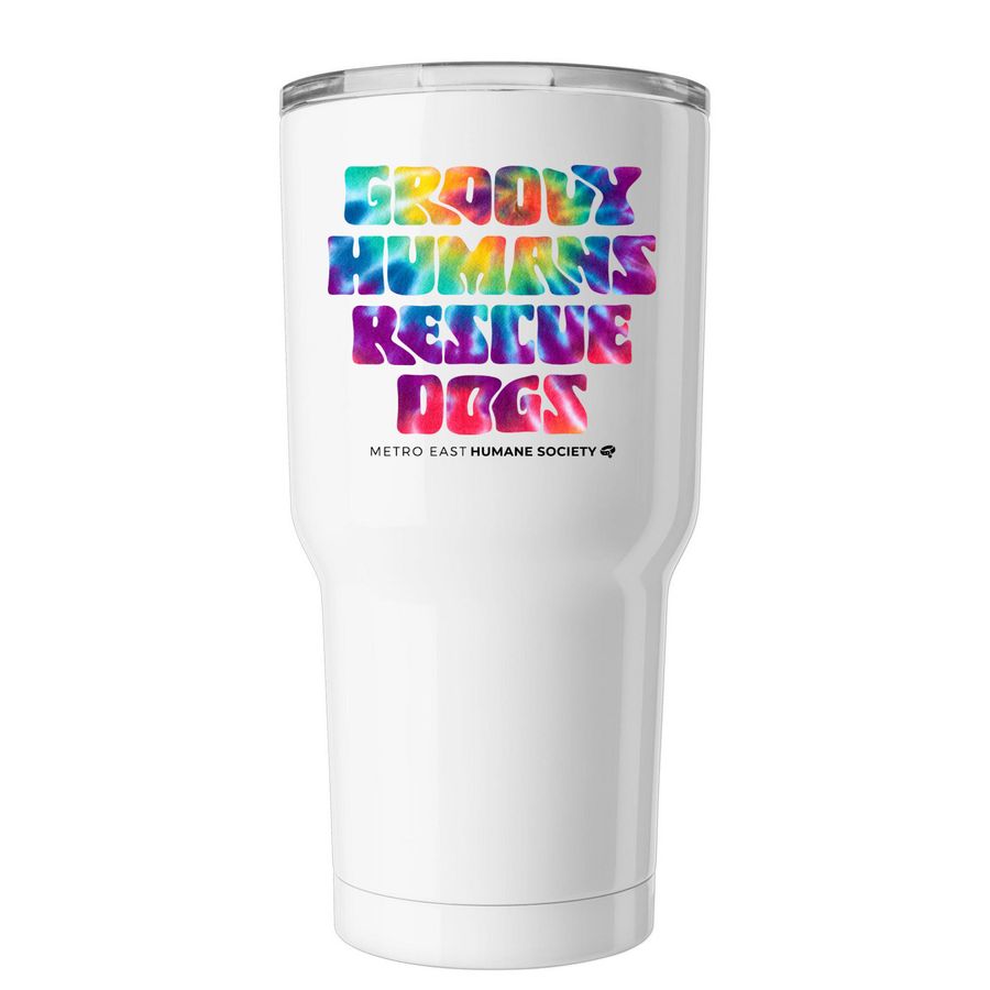 Groovy Tumbler, a White Insulated Tumbler