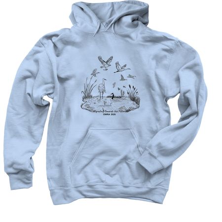 2026 OWRA Conference, a Light Blue Pullover Hoodie