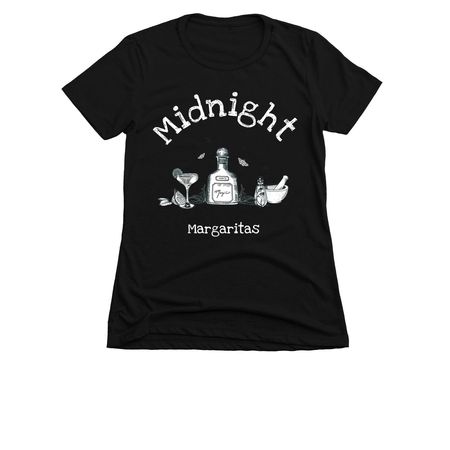 Midnight Margaritas, a Black Women's Slim Fit Tee