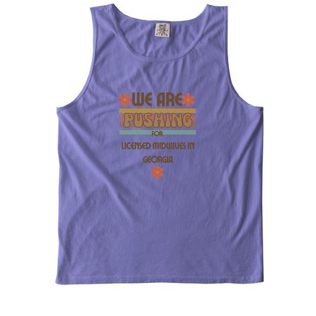 Push it real good!, a Violet Comfort Colors Tank Top