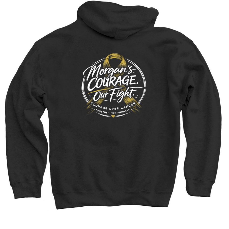 Morgan's Courage, a Black Pullover Hoodie