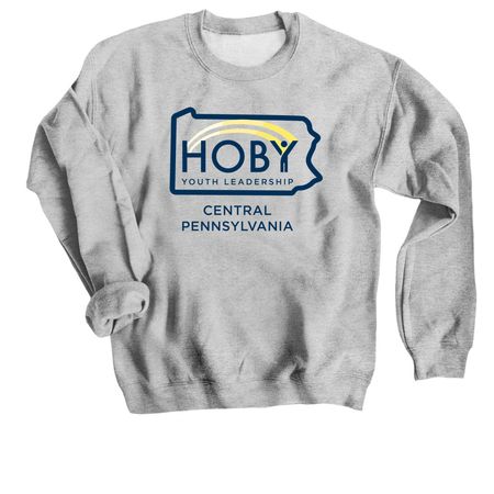 Classic HOBY Logo, a Sport Grey Crewneck Sweatshirt