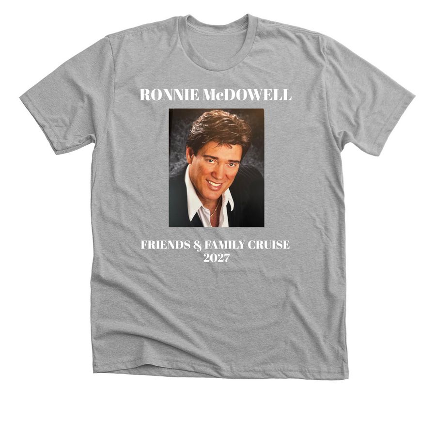 RONNIE MCDOWELL, a Athletic Heather Premium Unisex Tee