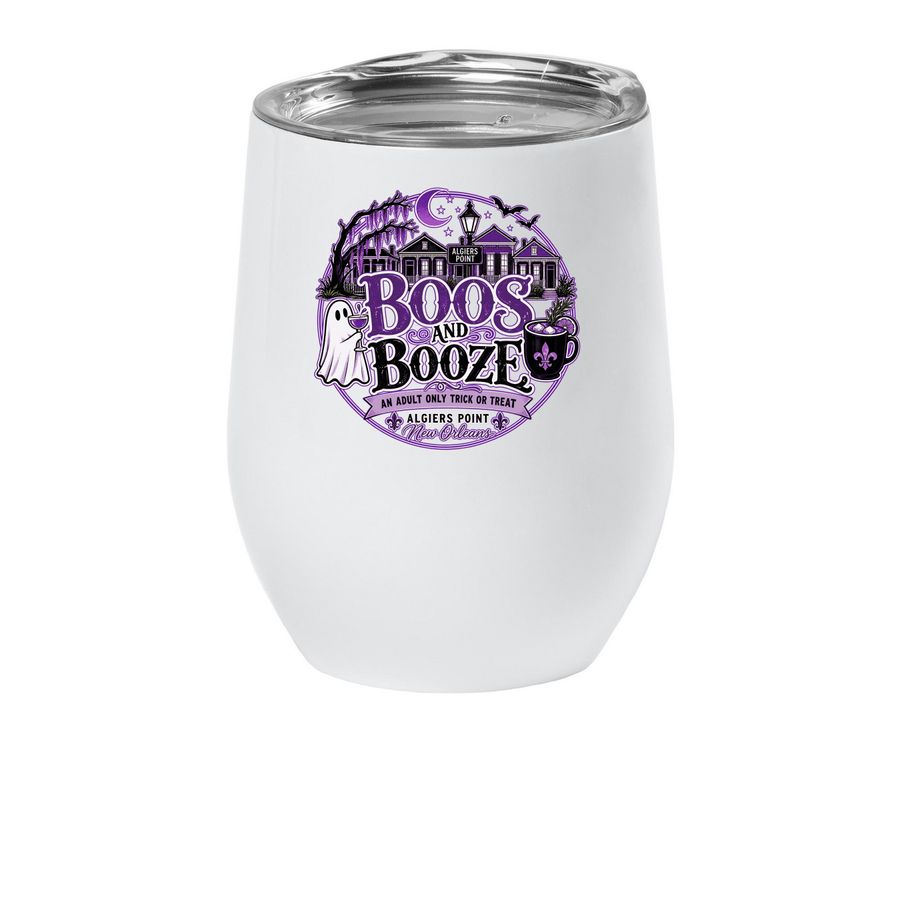 Boos & Booze&nbsp;, a White Insulated Wine Cup