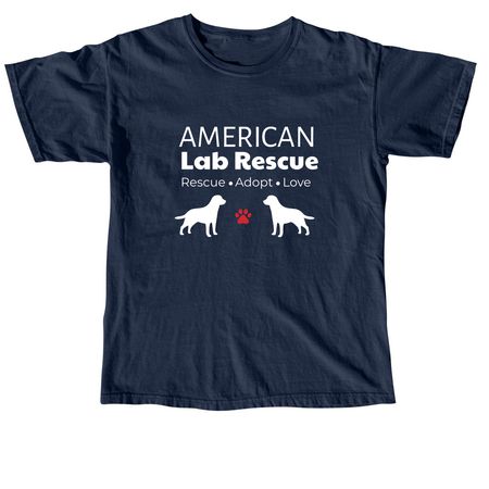 Rescue*Adopt*Love, a True Navy Comfort Colors Unisex Tee