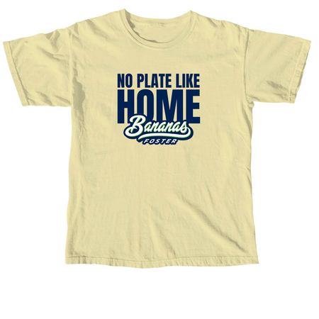 No Plate Like Home - Comfort Colors, a Butter Comfort Colors Unisex Tee