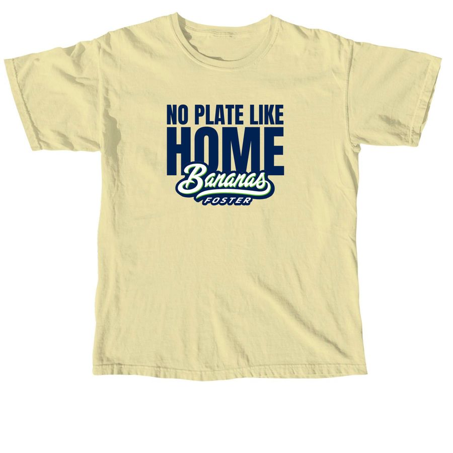 No Plate Like Home - Comfort Colors, a Butter Comfort Colors Unisex Tee