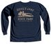 Devil's Lake Pocket/Back Shirt (Sand), a True Navy Comfort Colors Long Sleeve Tee (back-view)