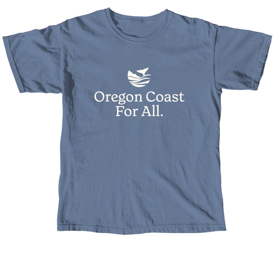 Oregon Shores - Infinity Wave, a Blue Jean Comfort Colors Unisex Tee