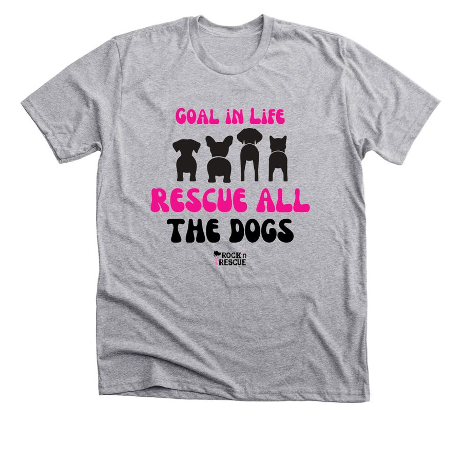Life Goals!, a Athletic Heather Premium Unisex Tee