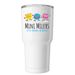 Mini Milers Tumbler, a White Insulated Tumbler