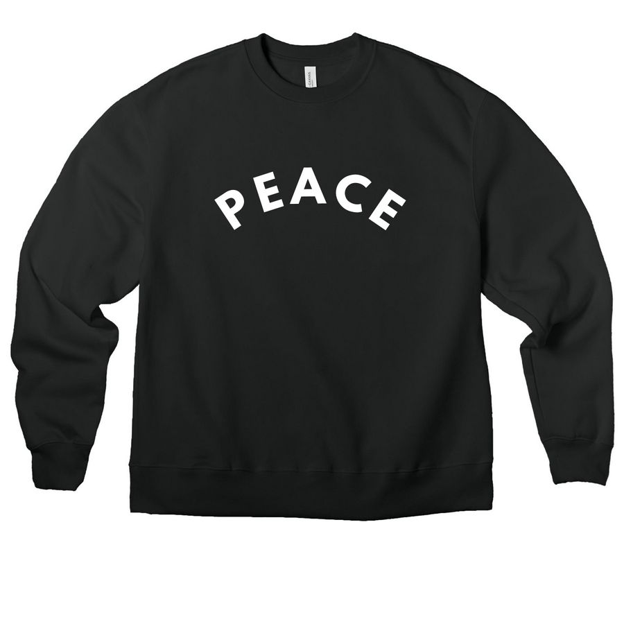 Peace Pres Sweatshirts, a Vintage Black Premium Heavyweight Crewneck Sweatshirt