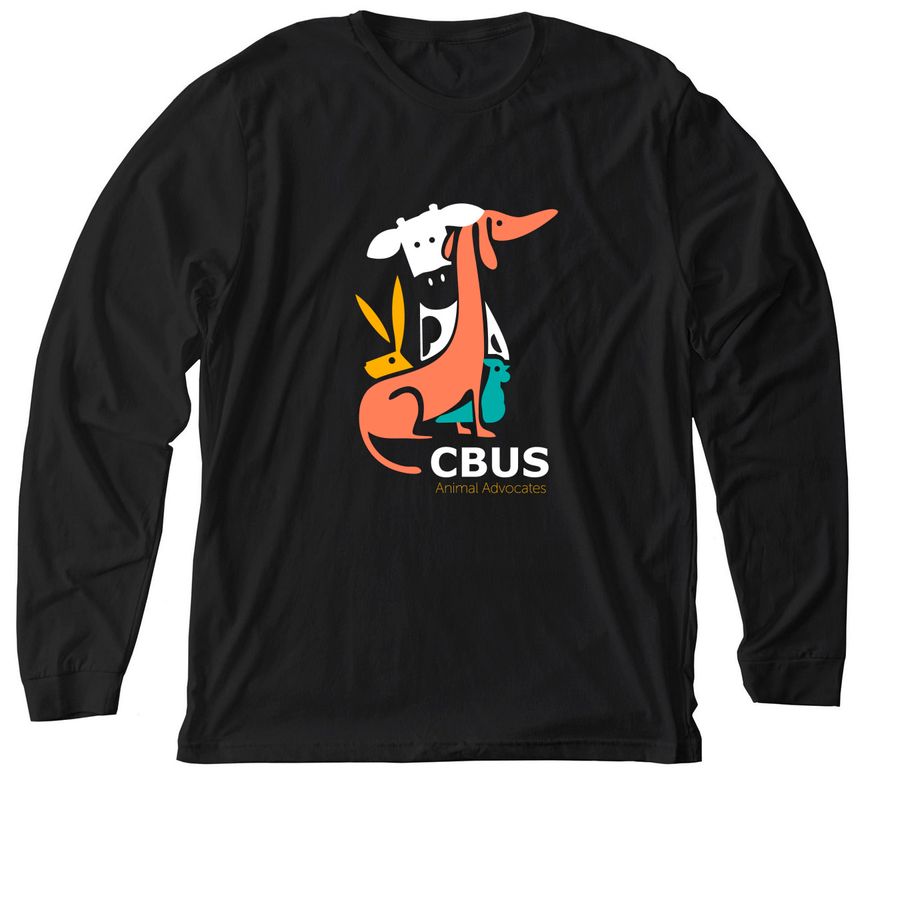 Dark Shirts, a Solid Black Blend Premium Long Sleeve Tee
