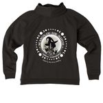 The Season of the Witch!, a Deep Black Allmade Women?s Organic CVC Zip-Up Hoodie (back-view)
