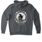 The Season of the Witch!, a Terrain Grey Allmade Organic French Terry Pullover Hoodie (back-view)