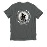 The Season of the Witch!, a Terrain Grey Allmade Organic Cotton Unisex Tee (back-view)