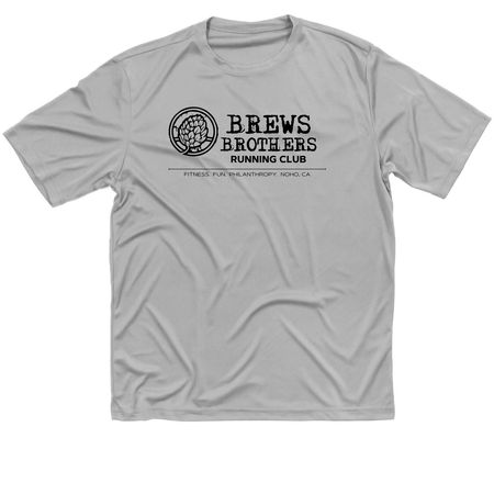 BBRC Tech Gear- black logo, a Silver Classic Performance Tee