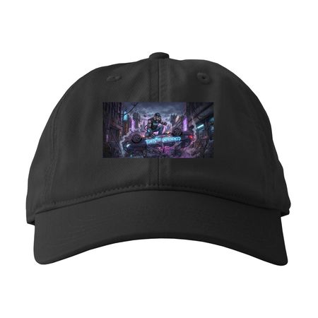 Tonits the Unprovoked Hats, a Black Printed Eco Baseball Cap
