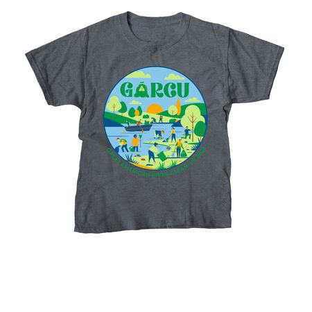 Great American River Clean-Up 2025 Shirt, a Dark Heather Youth Unisex Tee