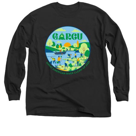 Great American River Clean-Up 2025 Shirt, a Black Classic Long Sleeve Tee