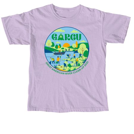 Great American River Clean-Up 2025 Shirt, a Orchid Comfort Colors Unisex Tee
