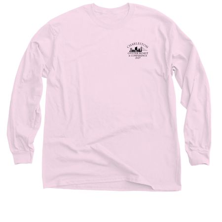 ZERO SHUCKS GIVEN, a Light Pink Classic Long Sleeve Tee (back-view)