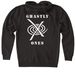 Ghastly Ones Zip-up Hoodie, a Black Heavyweight Zip Up Hoodie (back-view)