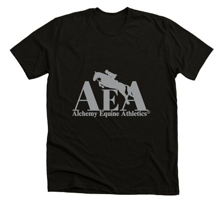 Black and Silver AEA line&nbsp;, a Solid Black Blend Premium Unisex Tee