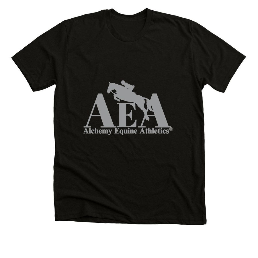 Black and Silver AEA line&nbsp;, a Solid Black Blend Premium Unisex Tee