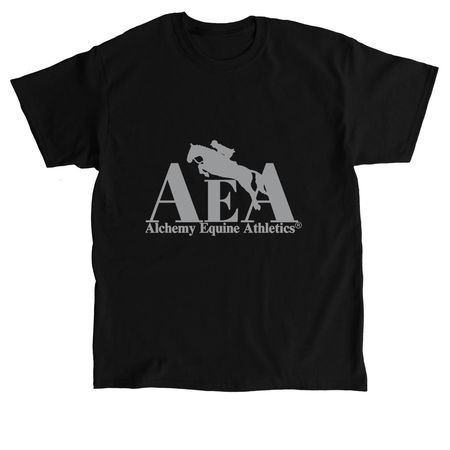 Black and Silver AEA line&nbsp;, a Black Classic Unisex Tee
