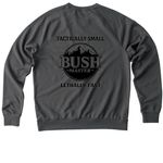 1 327 BUSHMASTER&nbsp;, a Terrain Grey Allmade Organic French Terry Crewneck Sweatshirt (back-view)
