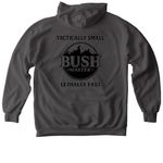 1 327 BUSHMASTER&nbsp;, a Pepper Comfort Colors Pullover Hoodie (back-view)