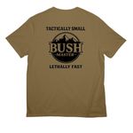 1 327 BUSHMASTER&nbsp;, a Coyote Brown All-American Unisex Tee (back-view)