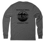 1 327 BUSHMASTER&nbsp;, a Aluminum Grey Allmade Eco Triblend Long Sleeve Tee (back-view)