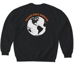 Village Missions, a Black Softstyle Crewneck Sweatshirt (back-view)