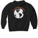 Village Missions, a Black Gildan Softstyle Pullover Hoodie (back-view)