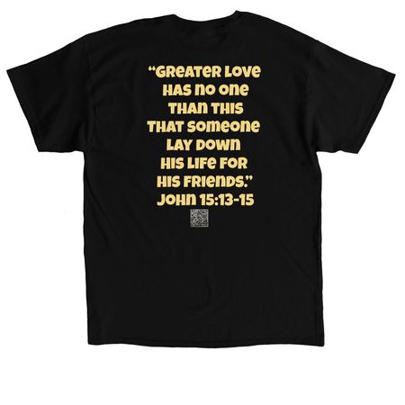 Bestie For Eternity, a Black Classic Unisex Tee (back-view)