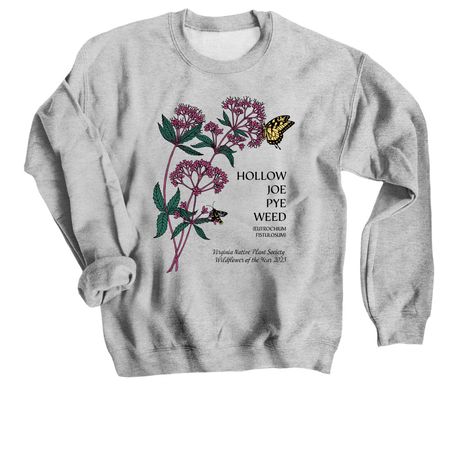 Hollow Joe Pye Weed - Dark Font, a Sport Grey Crewneck Sweatshirt