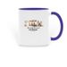 SPCR Mugs, a Dark Blue Two-Tone Ceramic Mug
