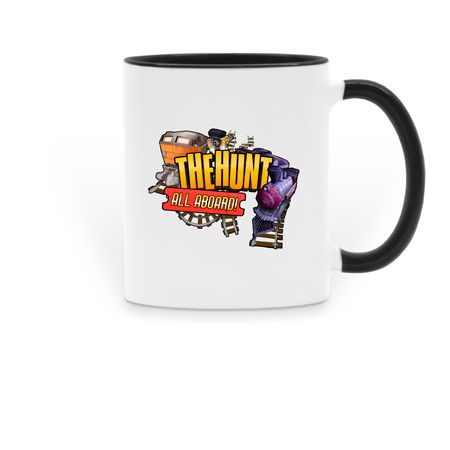 The Hunt All Aboard Mugs, a Black Two-Tone Ceramic Mug