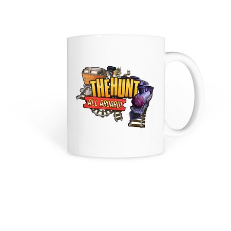 The Hunt All Aboard Mugs, a White Coffee Mug