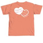 Oahu SPCA Hearts- The Warm Colors, a Terracotta Comfort Colors Unisex Tee (back-view)