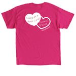 Oahu SPCA Hearts- The Warm Colors, a Heliconia Classic Unisex Tee (back-view)